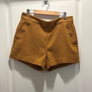 Banana Republic High Waist Mustard Shorts